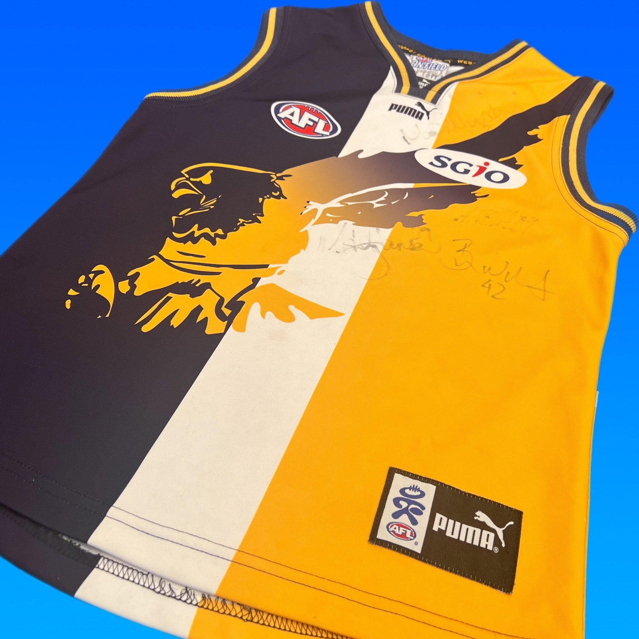 Vintage AFL West Coast Eagles Puma Jersey XXL 